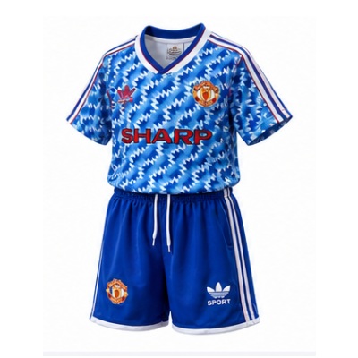M-U 90/92 Away Retro Kids Kit Jersey