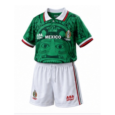 Mexico 1998 Home Retro Kids Kit Jersey