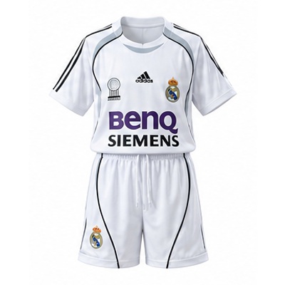 Real Madrid 06/07 Home Retro Kids Kit Jersey