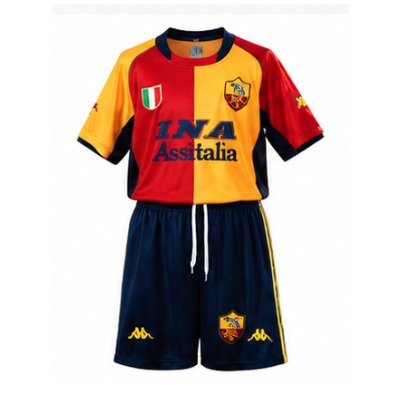 Roma 00/01 Champion Edition Retro Kids Kit Jersey
