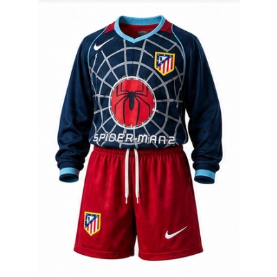 Atletico Madrid 04/05 Away Retro Long-Sleeve Kids Kit Jersey