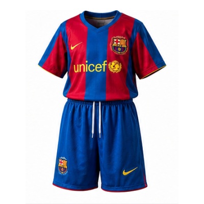 Barcelona 07/08 Home Retro Kids Kit Jersey