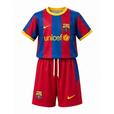 Barcelona 10/11 Home Retro Kids Kit Jersey