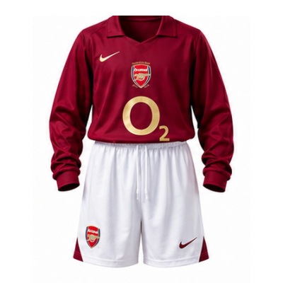 Arsenal 05/06 Home Retro Long Sleeve Kids Kit Jersey