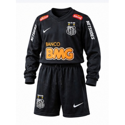 Santos 12/13 Away Retro Long Sleeve Kids Kit Jersey