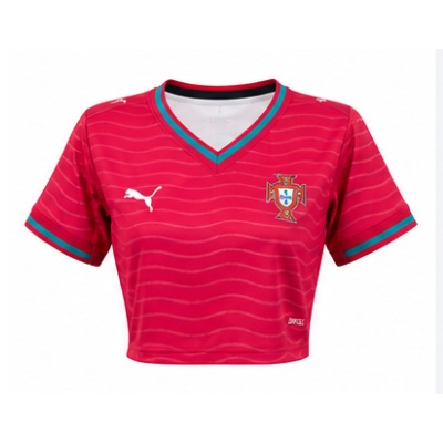 Portugal 2026 Home Women's Crop Top Style Jersey