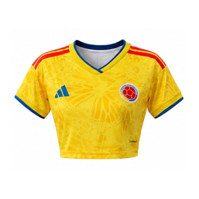 Colombia 2026 Home Women's Crop Top Style