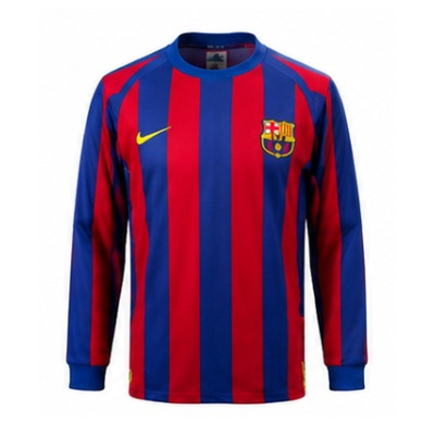 Retro barcelona 05/06 long sleeve home