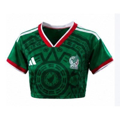 Mexico 2026 Home Women's Crop Top Style
