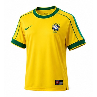 Brazil 1998 Home Women's Retro Jersey