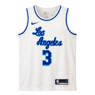 Los Angeles Lakers Latin Retro Night White #3 Anthony Davis NBA Jersey