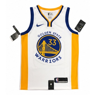 2019/20 Season Golden State Warriors V-Neck White #33 James Wiseman NBA Jersey