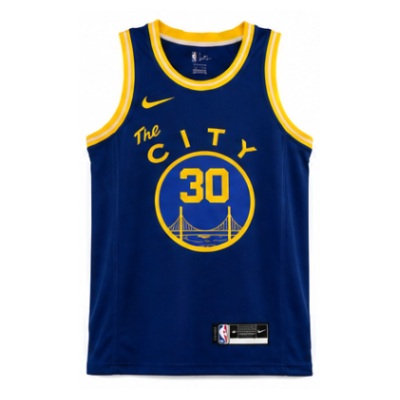 2020/21 Season Golden State Warriors Cable Car Edition Blue #30 Stephen Curry NBA Jersey