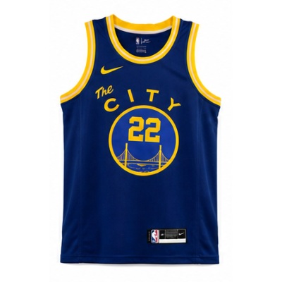 2020/21 Season Golden State Warriors Cable Car Edition Blue #22 Wei Jin Si NBA Jersey