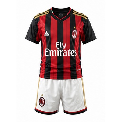 Retro AC Milan 13/14 kids home size：