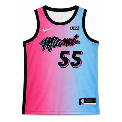 2020/21 Season Miami Heat City Edition Gradient #55 Tim Duncan .Luo Bin Xun NBA Jersey