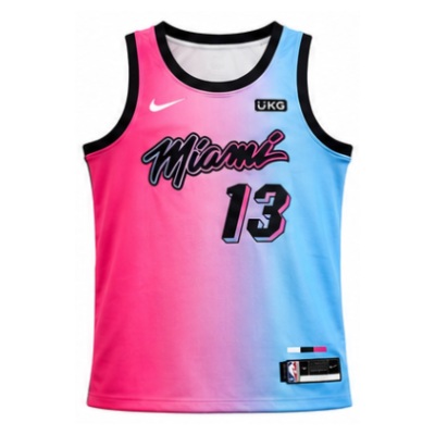 2020/21 Season Miami Heat City Edition Gradient #13 Bam Adebayo NBA Jersey