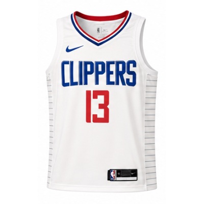 2019/20 Season Los Angeles Clippers Limited Edition White #13 Chris Paul . Paul George NBA Jersey