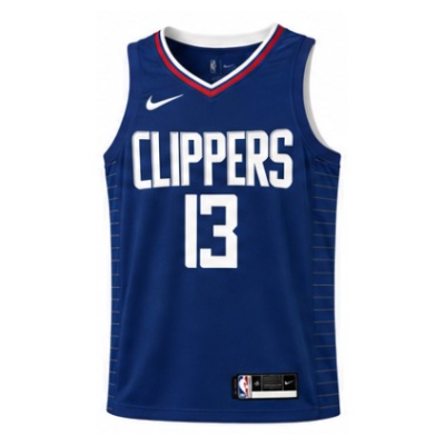 2019/20 Season Los Angeles Clippers Limited Edition Blue #13 Chris Paul . Paul George NBA Jersey