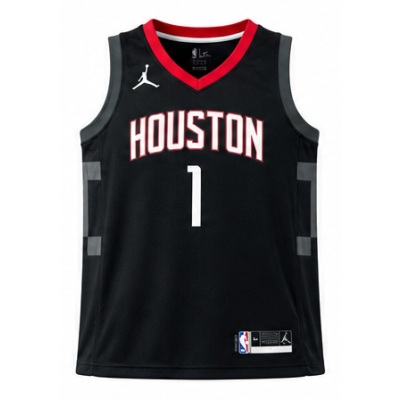 2020/21 Season Houston Rockets Jordan Theme Limited Edition City Edition Black #1 John Wall NBA Jersey