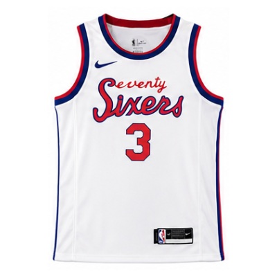 2020/21 Season Philadelphia 76ers Cao Xie Retro Limited Edition #3 Allen Iverson NBA Jersey