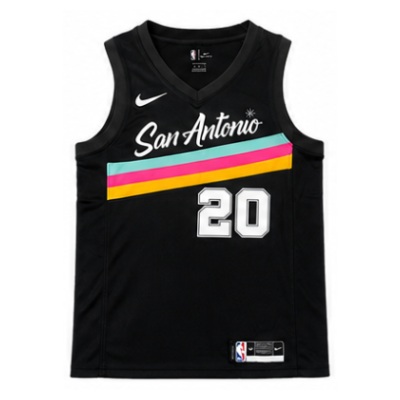 2020/21 Season San Antonio Spurs City Edition #20 Manu Ginobili NBA Jersey