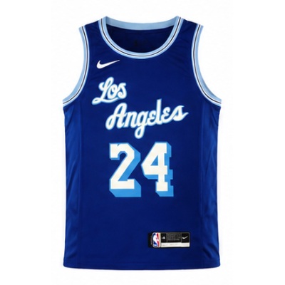 2020/21 Season Los Angeles Lakers Retro Blue #24 Kobe Bryant NBA Jersey