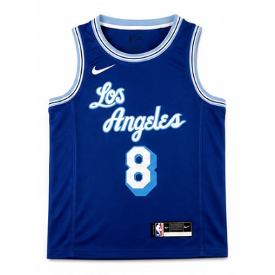 2020/21 Season Los Angeles Lakers Retro Blue #8 Kobe Bryant NBA Jersey