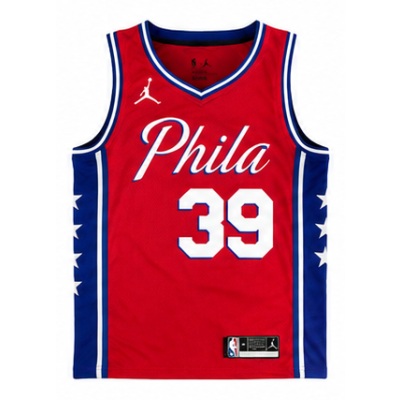 2020/21 Season Philadelphia 76ers Jordan Theme Red #39 Dwight Howard NBA Jersey
