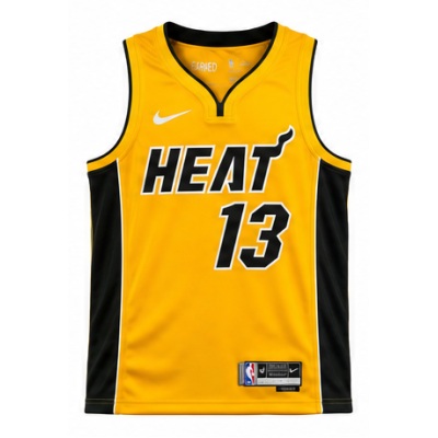 2020/21 Season Miami Heat Earned Edition #13 Bam Adebayo NBA Jersey