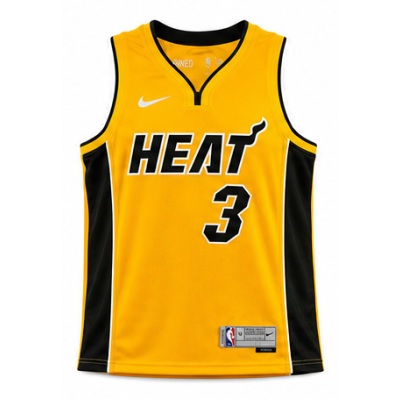 2020/21 Season Miami Heat Earned Edition #3 Dwyane Wade NBA Jersey