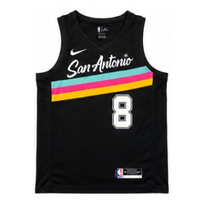 2020/21 Season San Antonio Spurs City Edition #8 Mi Er Si NBA Jersey