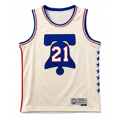 2020/21 Season Philadelphia 76ers Earned Edition #21 Joel Embiid NBA Jersey