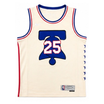 2020/21 Season Philadelphia 76ers Earned Edition #25 Ben Simmons NBA Jersey