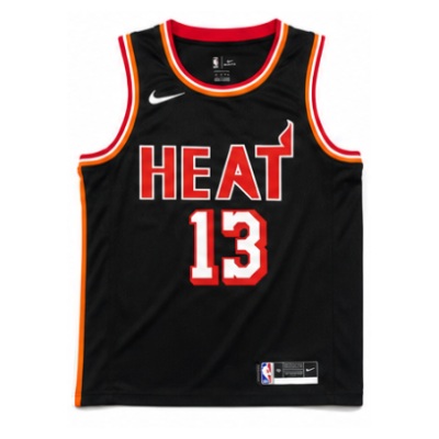 2017/18 Season Miami Heat Retro Night Black #13 Bam Adebayo NBA Jersey