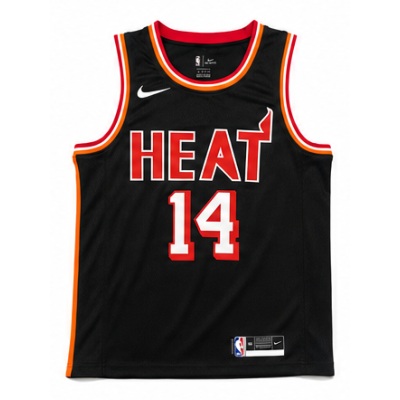 2017/18 Season Miami Heat Retro Night Black #14 Tyler Herro NBA Jersey