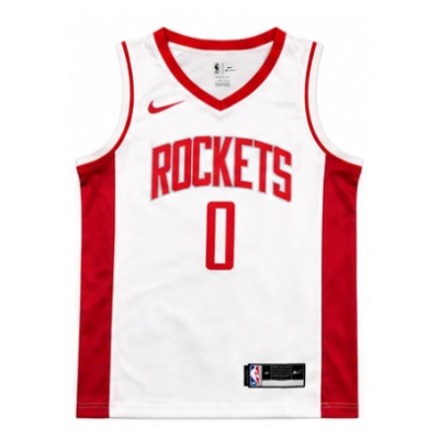 2020/21 Season Houston Rockets White #0 Wei Si Bu Lu Ke NBA Jersey