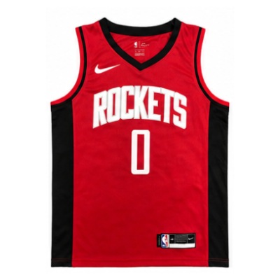 2020/21 Season Houston Rockets Red #0 Wei Si Bu Lu Ke NBA Jersey