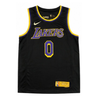 2020/21 Season Los Angeles Lakers Earned Edition #0 Russell Westbrook NBA Jersey