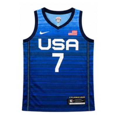 2021 Olympics USA Team USA Basketball Blue #7 Kevin Durant NBA Jersey