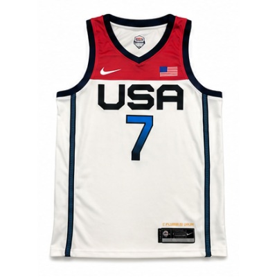 2021 Olympics USA Team USA Basketball White #7 Kevin Durant NBA Jersey