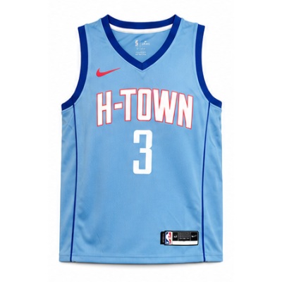 2020/21 Season Houston Rockets City Edition Blue #3 Chris Paul NBA Jersey