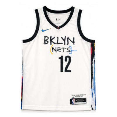 Brooklyn Nets Graffiti White #12 Joe Harris NBA Jersey