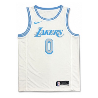 2020/21 Season Los Angeles Lakers Retro Bai #0 Russell Westbrook NBA Jersey