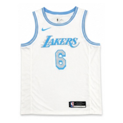 2020/21 Season Los Angeles Lakers Retro Bai #6 LeBron James NBA Jersey