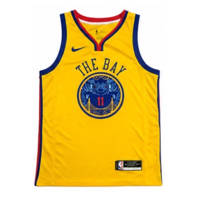 2017/18 Season Golden State Warriors Zhong Guo Long Pao #11 Klay Thompson NBA Jersey