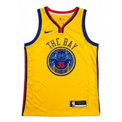 2017/18 Season Golden State Warriors Zhong Guo Long Pao #35 Kevin Durant NBA Jersey
