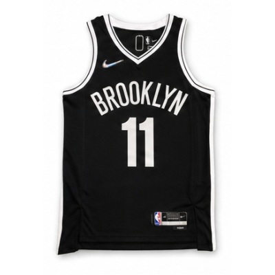 75th Anniversary Brooklyn Nets Black #11 Kyrie Irving NBA Jersey