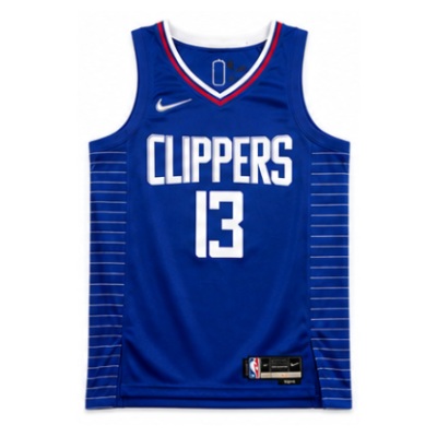 75th Anniversary Los Angeles Clippers azul #13 Paul George camisola NBA