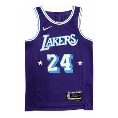 75th Anniversary 2021/22 Season Los Angeles Lakers City Edition #24 Kobe Bryant NBA Jersey